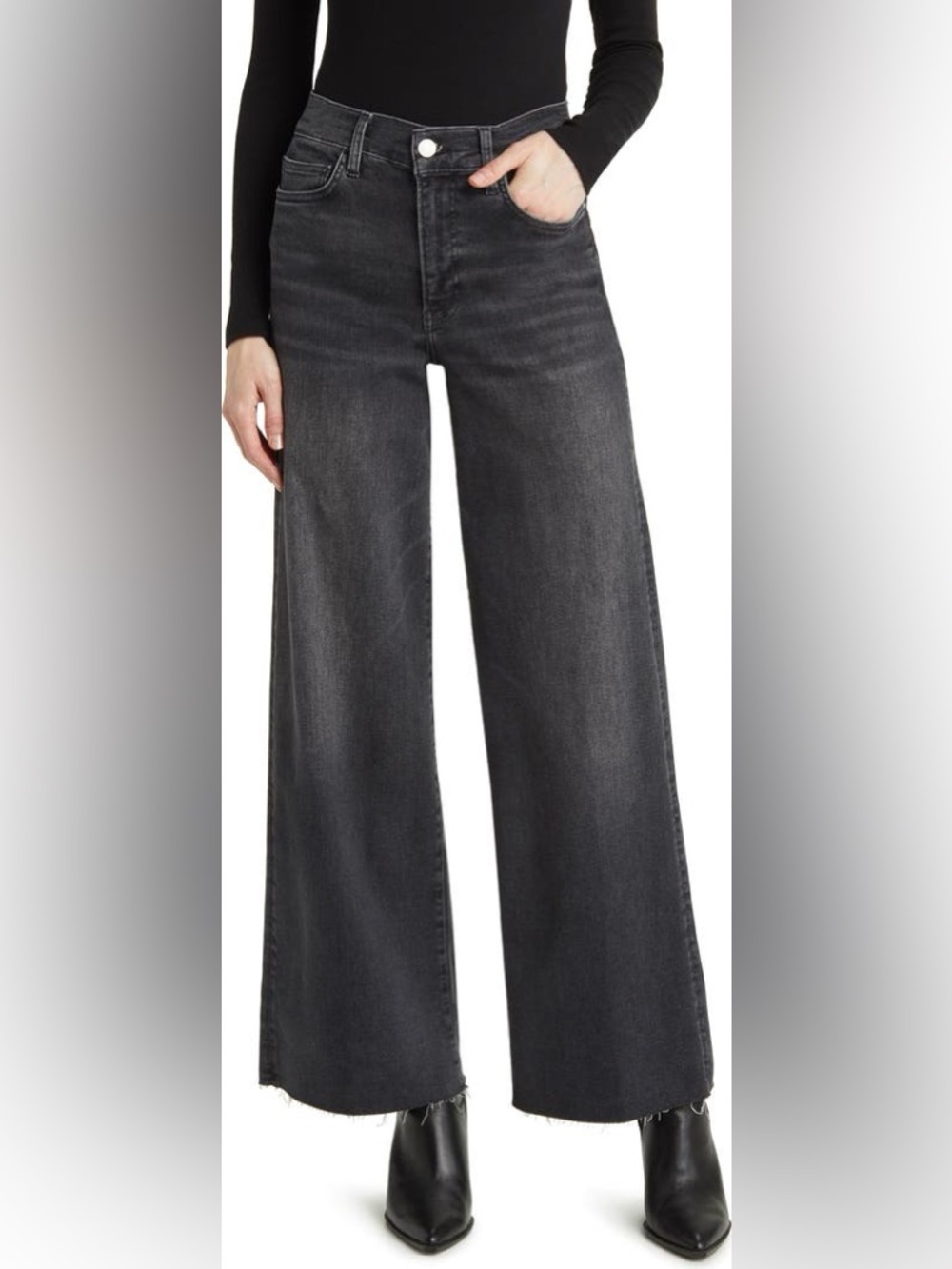 Le Slim Palazzo High Waist Wide Leg Jeans - Picture 2 of 6